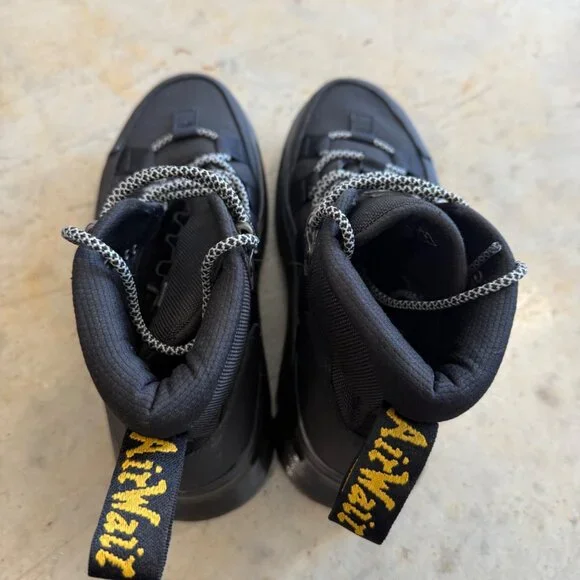 Dr. Martens Boury Leather Casual Boots, Black, Size 7 Men’s - Picture 4 of 8